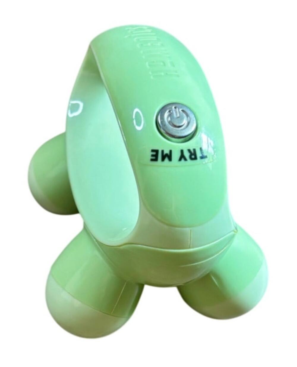HoMedics Quatro Mini Handheld Massager Battery Operated Portable Green Hand Grip